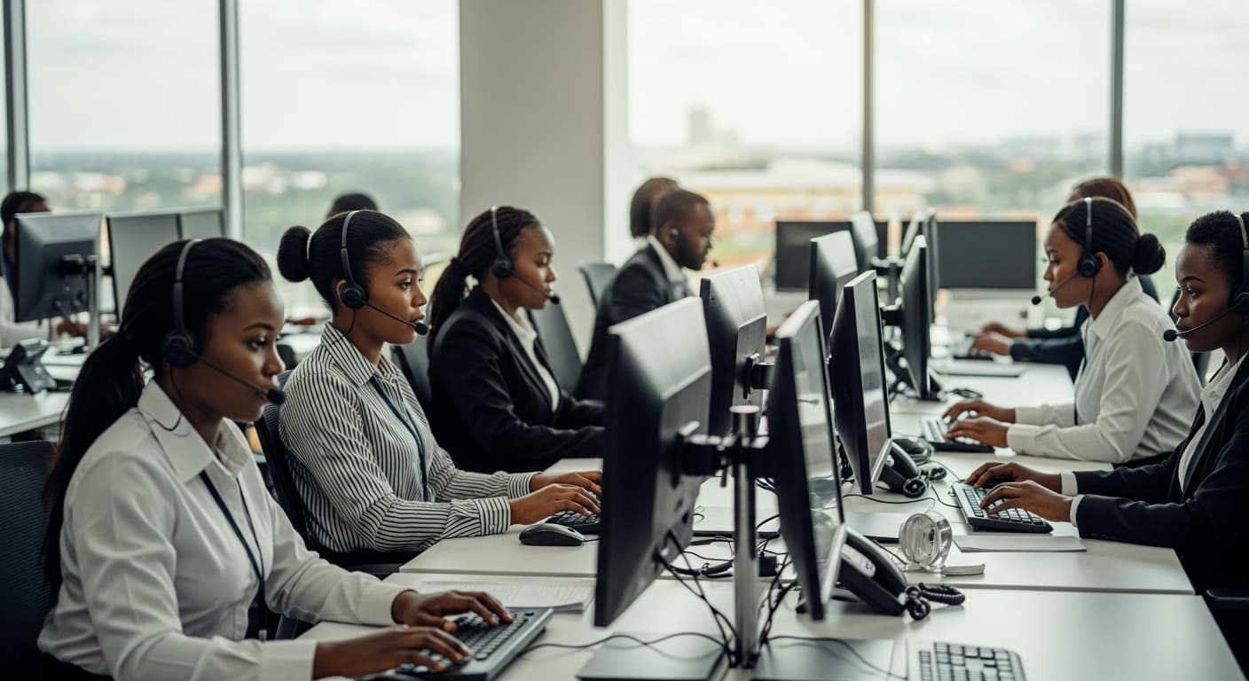 Pinnavon contact centre team at work